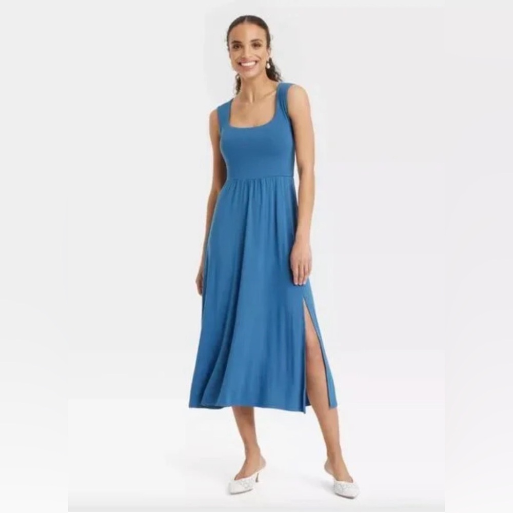 A New Day Knit Ballet Midi Shift Dress